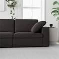 thumbnail image 4 of Pemberly Row Mid-Century Modern Fabric Modular Reversible Sofa in Gray, 4 of 8