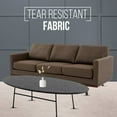 thumbnail image 3 of LeisureMod Chester Modern Faux Sofa in Taupe Leather, 3 of 11