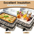 thumbnail image 4 of Double Insulated Casserole Carrier, Portable Casserole Carrier for Hot or Cold Food Lunch Tote Warmer or Cooler Bag, Lasagna Lunch Bag for Potluck Parties- Fits 9" x 13" Baking Dish-Leopard, 4 of 7
