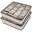 thumbnail image 3 of Cajas de almacenamiento de 1 pieza para ropa interior y otros accesorios pequeños, divisores de cajones plegables de 24 celdas para guardar calcetines, bufandas, sujetadores Namotu ZH-038, 3 of 7