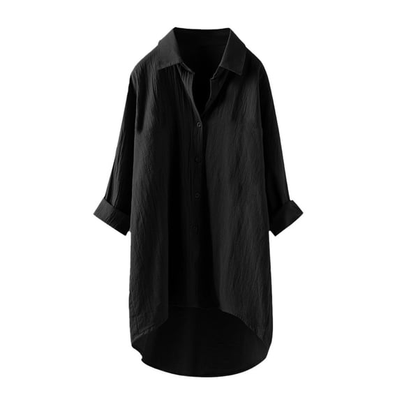 Womens Long Sleeve Shirts Tops Casual Linen Blouses Tops Long Sleeve Button Down Shirts Shirts Blouses for Women Dressy Casual