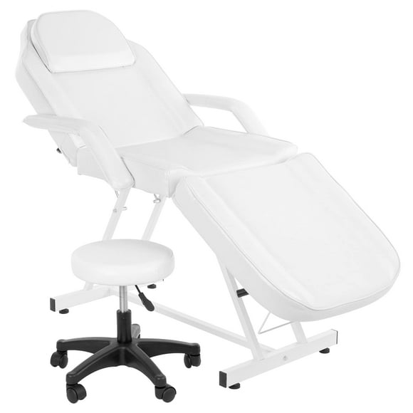 Sillón de tatuaje para salón de masajes, cama de esteticista, OMySalon, color blanco