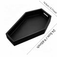 thumbnail image 2 of 9.6'' Coffin Charcuterie Boards Tray for Gothic Bedroom Kitchen Bathroom Decor - Sturdy Solid Wooden Spooky Halloween Tray for Halloween Party Decorations (Black), 2 of 7