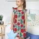 thumbnail image 4 of Balery Tomato Camisón de princesa para niñas, pijama de algodón con mangas abullonadas, suave y bonito.-Large, 4 of 6