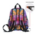 thumbnail image 5 of FORMRS School Backpack with Front Zippered Pocket 12" Elementary Student Travel Daypack, Large Purple Flowers, 5 of 6
