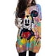 thumbnail image 2 of Camiseta de bolsillo con estampado de Mickey Mouse de Disney para mujer, top de manga corta, ropa de calle, divertida, Y2k, temporada de primavera y otoño de cara grande, 2 of 5