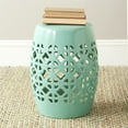 thumbnail image 2 of Safavieh Circle Lattice Ceramic Garden Stool in Robbins Egg Blue, 2 of 2