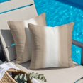thumbnail image 4 of Throw Pillow Covers, Beige Ombre Striped Decorative Throw Pillow Covers 18x18 Inch, Beige Gradient Farmhouse Abstract Art Square Linen Pillow Cases for Couch/Living Room/Sofa, 4 of 9