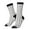 3 Black, variant on Airplane Pattern Sport Socks for Women and Men Crew Socks Sporty Calf Socks Casual Socks