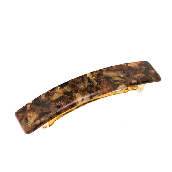 Pasador rectangular clásico France Luxe - Pavlova Negro
