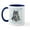 White/Navy Inside, variant on CafePress - Wolf Mug - 11 oz Ceramic Mug - Novelty Coffee Tea Cup