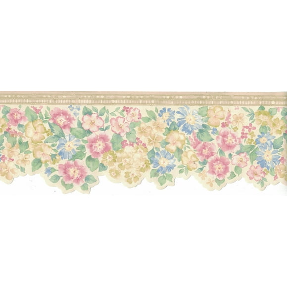 Bordure de Papier Peint Fleur B3572