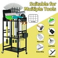 thumbnail image 2 of OUTMASTER Garden Tool Organizer Rack with Locking Wheel，Heavy-Duty Storage for Garage & Yard Tools, 2 of 6
