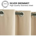 thumbnail image 4 of SHANNA Outdoor Curtains for Garden Patio Gazebo, Windproof Blackout Double Grommet(Top and Bottom Fixed) Drapes, 4 of 9
