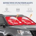 thumbnail image 4 of Lukts Saying Ho Ho Ho Print 2 Piece Car Sun Shade Windshield,Foldable Car Shade Front Windshield with Keeps Your Vehicle Cool-Large, 4 of 6