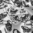 thumbnail image 7 of Ambesonne Boho Valance & Curtain, Monochrome Flowers Antique Art, 55"x45", Charcoal Grey and White, 7 of 7