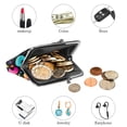 thumbnail image 4 of Note Microfiber Zinc Alloy Travel Wallet with Jaws Closure - Compact Coin Purse for Men and Women - 4.3x4.7 in 0.7 Microfiber Material - Secure and Stylish Travel Essentials for Your Journey, 4 of 7
