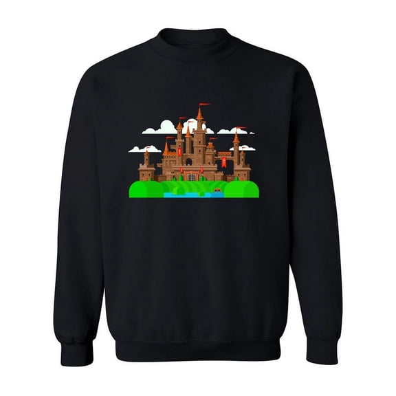 Ancient Medieval Castle Design Sweatshirt Women -Image by Shutterstock, Female 4X-Large