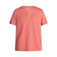thumbnail image 5 of George Men's & Big Men's Relaxed Fit Knit Cloth Henley Shirt with Short Sleeves, Sizes XS-5XL, 5 of 5