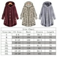 thumbnail image 2 of Women's Coats Jackets Fashion Long Sleeve Button Faux Plush Shaggy Oversized Sleepwear with Pockets, 2 of 3