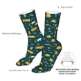 thumbnail image 4 of Xecao Camping Print Fashion No Heel Casual Crew Socks Cushioned Breathable for Men Women - Moisture wicking,Not easy to fade Suitable for daily, 4 of 7