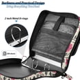 thumbnail image 4 of FORMRS Zipper Binder with Shoulder Strap 2-inch Ring 500 Sheet Capacity File Bag, Pink Flowers, 4 of 5