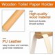 thumbnail image 4 of Wooden Toilet Roll Holder Wall Mounted Toilet Paper Holder Hanging Toilet Tissue Holder Retro Tissue Roll Holder, 4 of 5