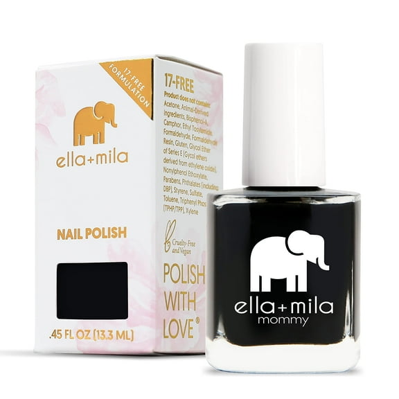 ella mila Professional Nail Polish - Quick Dry Nail Polish - Long-Lasting & Chip-Resistant Nail Polish (Mommy Collection - Lights Out - 0.45 fl oz each)