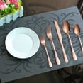 thumbnail image 5 of 20Pcs Cutlery Set Mirror Finish Smooth Edge Stainless Steel Forks Spoons Set Dishwasher Usable, 5 of 8