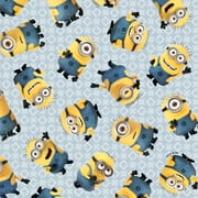 Cranston Despicable Me Minion Scrubs Gray Fabric, per Yard