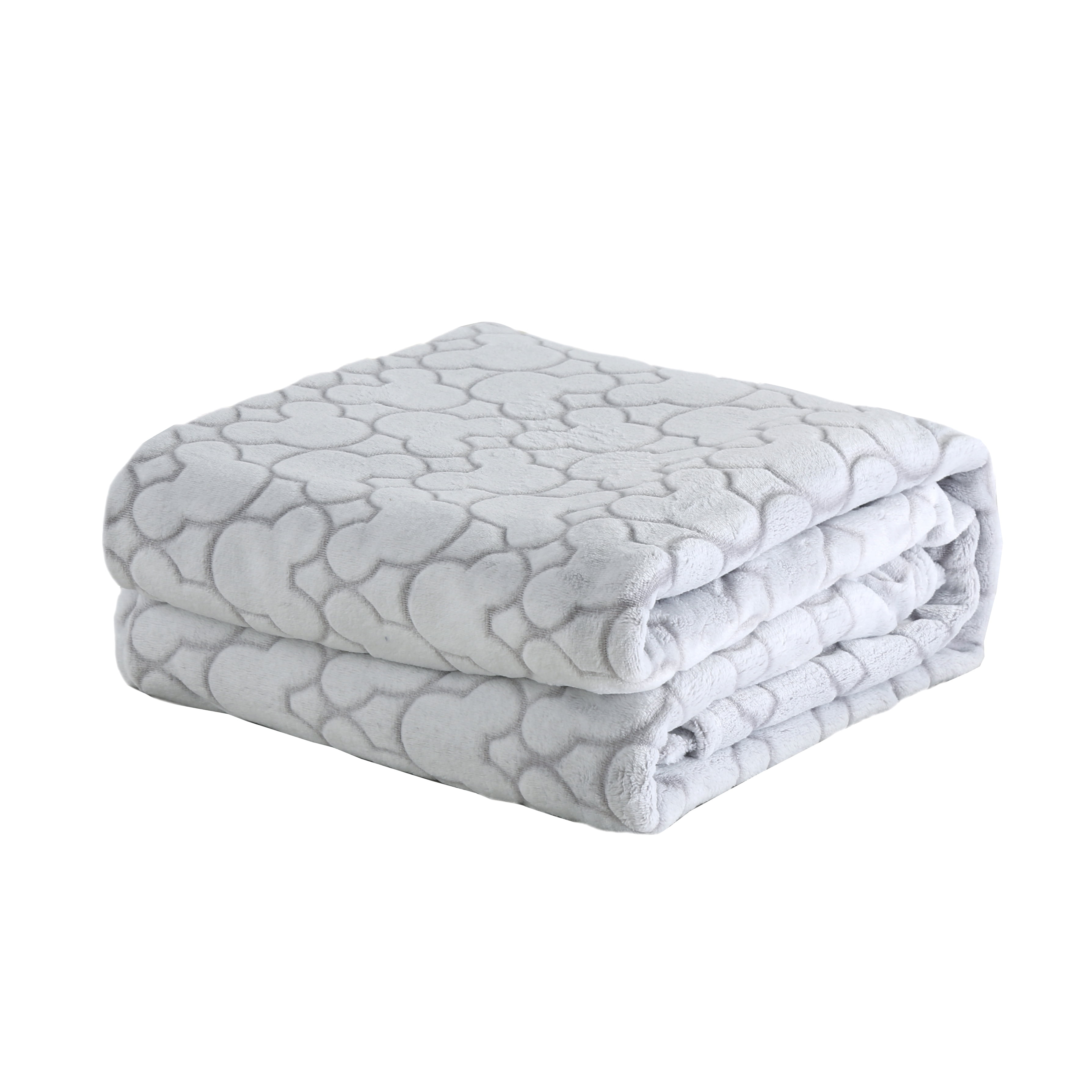 Harper Lane Velvet Plush Mickey Blanket Grey Twin Child