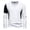 White, variant on VSSSJ Men's British Stylish Shirts Regular Fit Color Block Patchwork Long Sleeve Pullover Tops Fashion Casual Stretchy Bottoming Shirt Black02 L