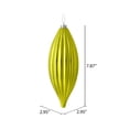 thumbnail image 2 of Vickerman 8" Lime Shiny Line Finial Ornament, Pack of 4, 2 of 3