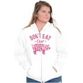 thumbnail image 3 of Dont Eat Friends Vegan Vegetarian Zip Up Hoodie Men's Women's Brisco Brands M, 3 of 5