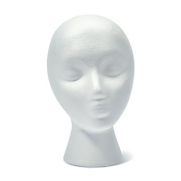 SHANY Styrofoam Model Heads/Hat Wig Foam Mannequin/One Dozen Jumbo Pack ...
