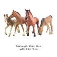 thumbnail image 3 of MasteelfCA 4 Pcs Décorations de Cheval Simulation Petites Artisanat Simulation Plastique Décoration Intérieure, 3 of 7