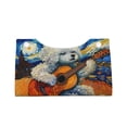 thumbnail image 2 of Fuzoiu Dog Guitar Starry Night Print Tissue Box Cover, PU Leather Tissue Holder,Decorative Facial Paper Organizer for Bathroom Living Room Bedroom Countertop Office Desk Car Home, 2 of 7