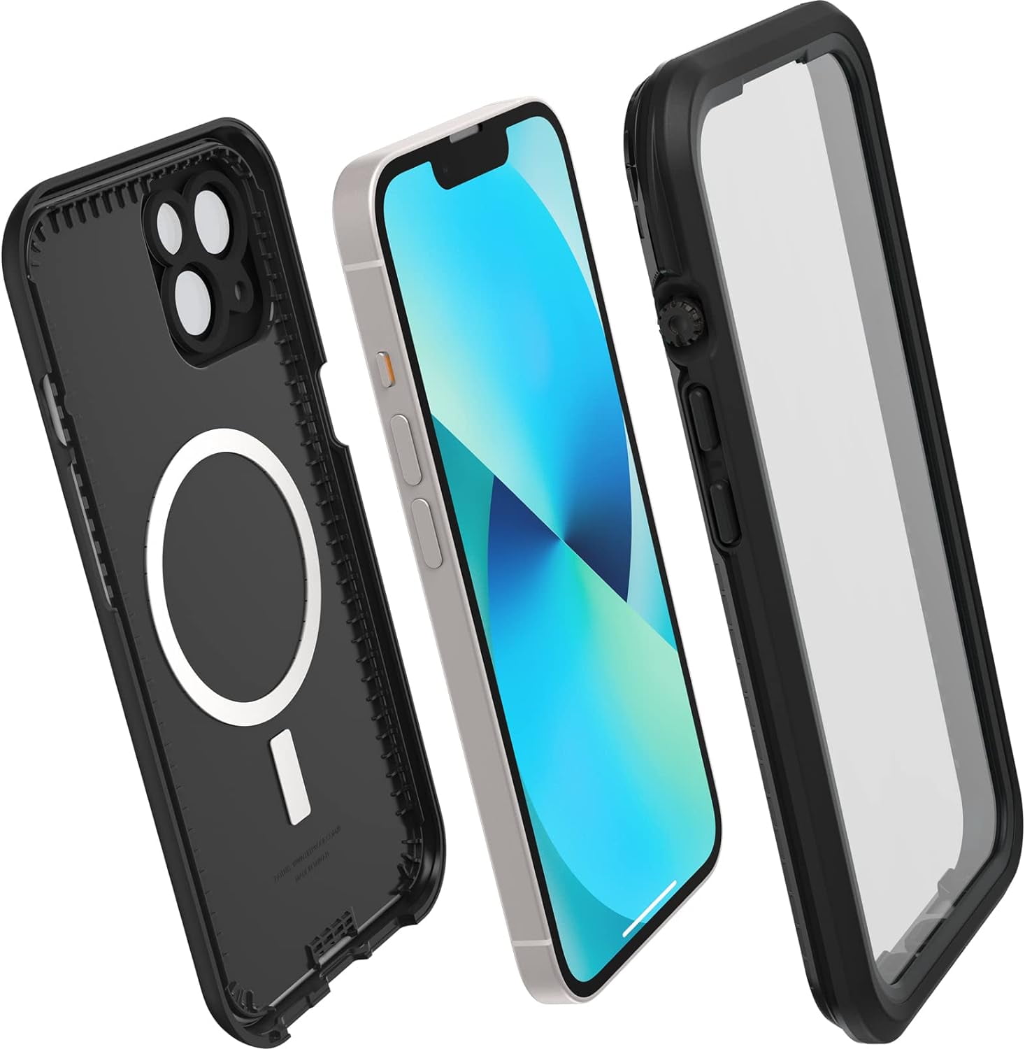 LifeProof FRĒ Slim Waterproof Case with MagSafe Compatibility for iPhone 13, Black