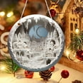 thumbnail image 4 of LanSuare Christmas Snow House Hanging Ornaments, Acrylic Round Snow House with Winter Scene Pendant, Suitable for Porch, Wall, Indoor Home Decor, Front Entry, Christmas Tree Decor, 4 of 5