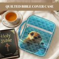 thumbnail image 4 of HELLHERO Seal Portable Bible Cover Case for Daily Use Daily Life, Polyester Fabric Quilted Bible Cover with Handle, 4 of 9