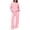 Pink #103, variant on Women's 2 Piece Sweatsuit Set Crewneck Sweatshirt with Front Pocket and Wide Leg Pants Casual Fleece Lounge Set