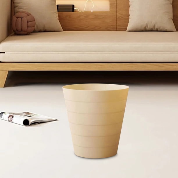 Bote De Basura Pequeño Con Tapa, Cesto De Basura De Plástico De 4 Galones Para Baño Y Oficina, Base Antideslizante Y Diseño De Fácil Limpieza, Ideal Para Dormitorios, Habitaciones Y