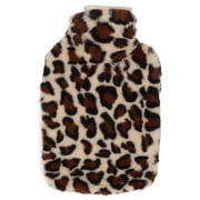 Leopard Print Hot Water Bag Fashionable Practical Fluff Cloth Home Bedroom Hot Water Bottle Sack
