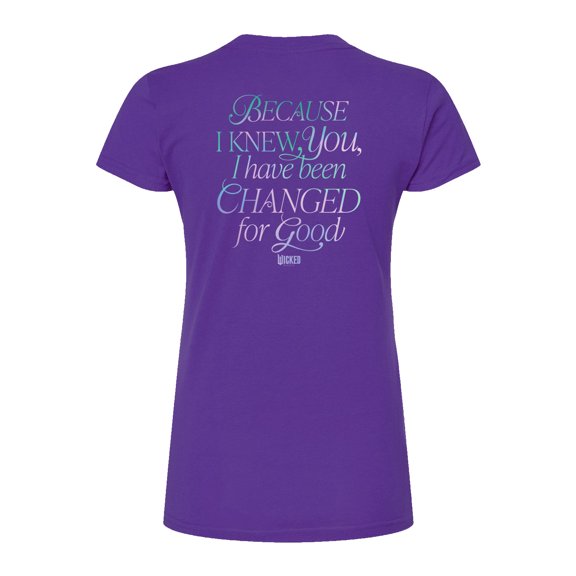 Wicked: Part 2 - Changed For Good - Juniors Fitted Short Sleeve Graphic T-Shirt