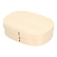 thumbnail image 3 of Boîte à Bento, Boîte de Rangement de Nourriture en Bois de Récipient de 1200ml Boîte à Lunch de Bento Design Exquis, 3 of 12