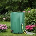 thumbnail image 2 of Wharick 100 Gallon Rain Barrel Water Collapsible Water Storage Tank Rainwater Collector with Filter, Faucet with Switch for Garden Plant Watering, Farm Irrigation, 2 of 7