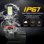 For GMC Sierra 1500 2500 HD 1999-2005 2006 LED Headlight High Low Beam Bulbs 6000K White 4 Pack