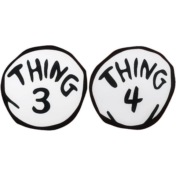 Thing 3 4 Large 2 Pieces Iron On Patch Halloween Costume Accessories Standard