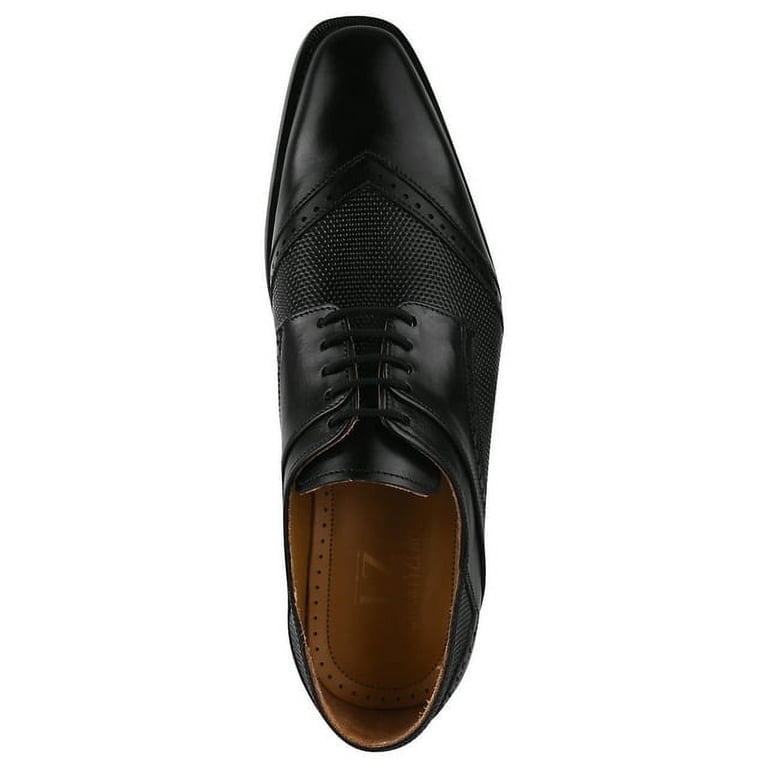 LIBERTYZENO Mens Classic Leather Formal Oxford Shoes, Black  display picture 1