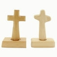 thumbnail image 3 of Decodeary Cross Decor Handcrafted Wooden Cross Ornament For Faith-Based Home Accents Gift Type2, 3 of 6